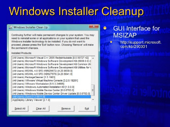 microsoft windows installer cleanup utility